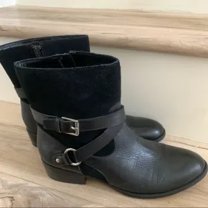 Ralph Lauren Leather Riding Ankle Boots