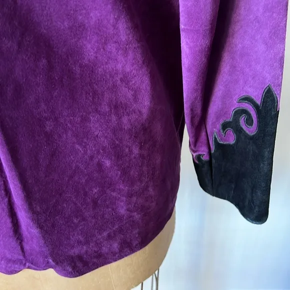 Rare 1980’s Vintage Cowboy Jacket Suede Southwest Aztec Rodeo