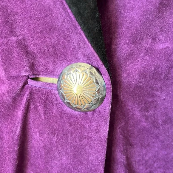 Rare 1980’s Vintage Cowboy Jacket Suede Southwest Aztec Rodeo