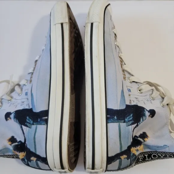 RARE Converse Pink Floyd Shoes &quot;Wish You Were Here&quot; Men's Sz 10 Chuck Taylor