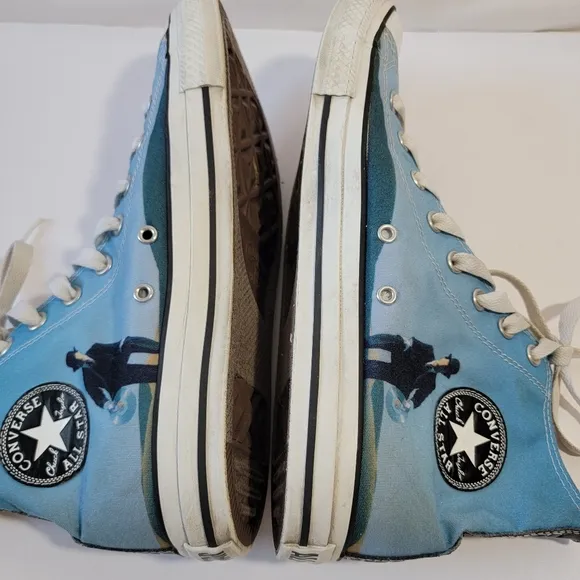 RARE Converse Pink Floyd Shoes &quot;Wish You Were Here&quot; Men's Sz 10 Chuck Taylor