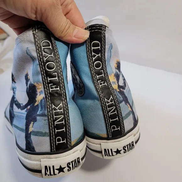 RARE Converse Pink Floyd Shoes &quot;Wish You Were Here&quot; Men's Sz 10 Chuck Taylor