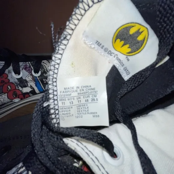 RARE Converse x DC Comics Two Face High Tops - Men’s 11 / Women’s 13