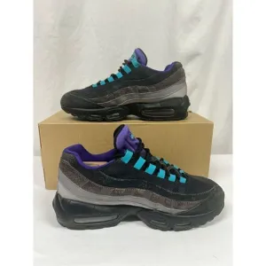 RARE Nike Air Max 95 Black Purple Grape AO2450-002 Sz 8 Men's Shoes Used