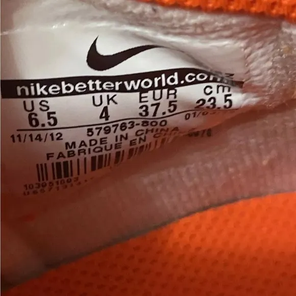 Rare 🧡Nike Dunk Sky High Total Crimson Shoes Wedge Sneakers - W 6.5