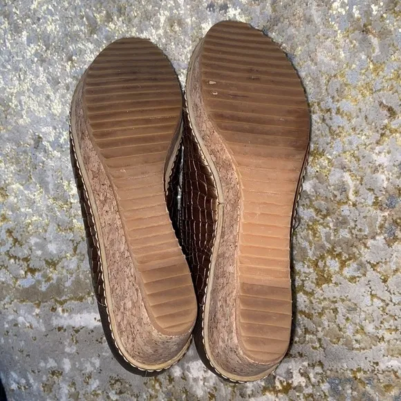 RARE!!!!! Siamo Quattro cork platform shoes 7.5/8 🇮🇹