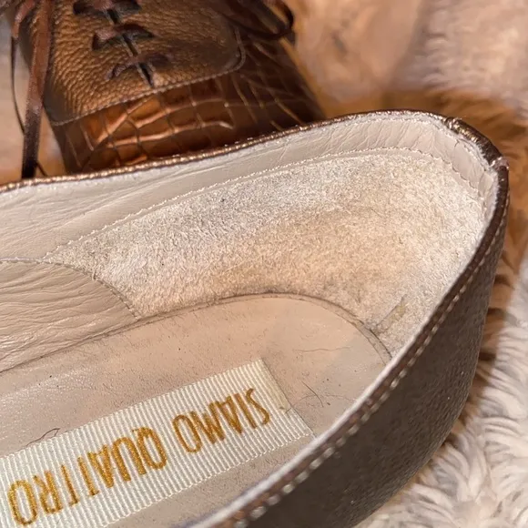 RARE!!!!! Siamo Quattro cork platform shoes 7.5/8 🇮🇹