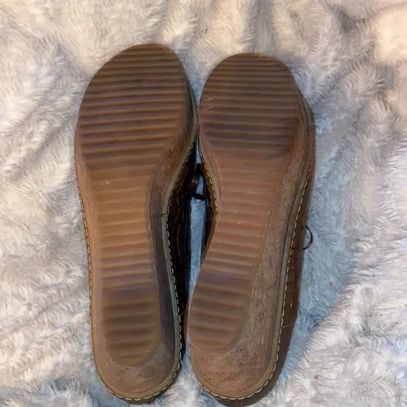 RARE!!!!! Siamo Quattro cork platform shoes 7.5/8 🇮🇹