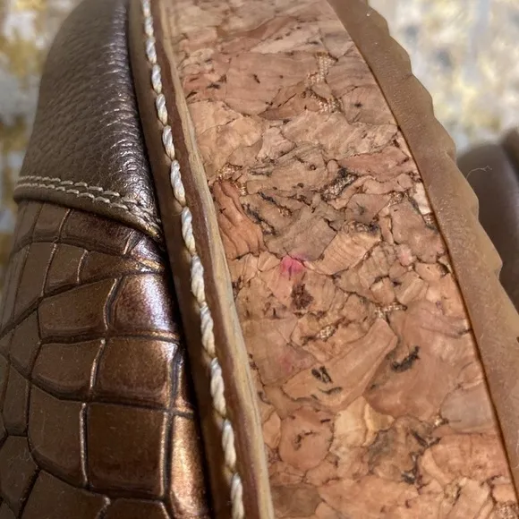 RARE!!!!! Siamo Quattro cork platform shoes 7.5/8 🇮🇹