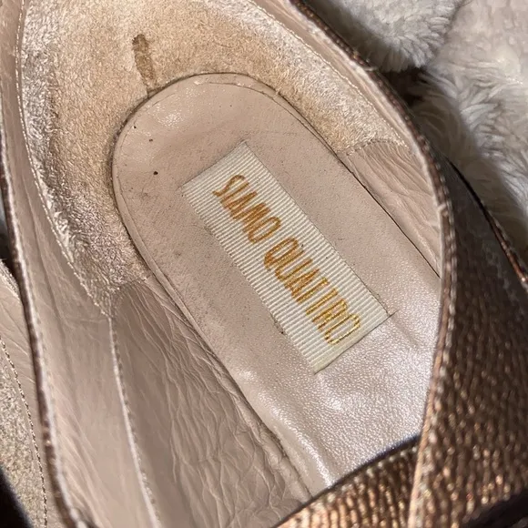 RARE!!!!! Siamo Quattro cork platform shoes 7.5/8 🇮🇹