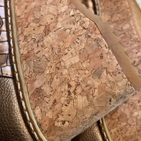 RARE!!!!! Siamo Quattro cork platform shoes 7.5/8 🇮🇹
