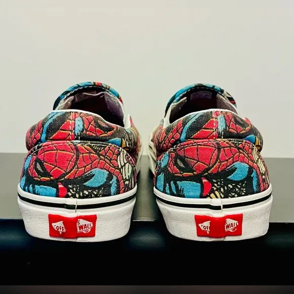 RARE Vans x Spider-Man Slip On Skate Shoes