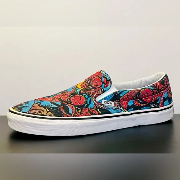 RARE Vans x Spider-Man Slip On Skate Shoes