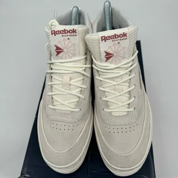 Reebok Club C Geo Mid‎ Women’s 6 Vincha Chalk Platform Sneakers Tennis Shoes