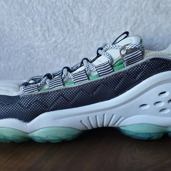 Reebok DMX 10 Infinity Blue and GreenReebok Men's Shoes - White, Green, and Blue