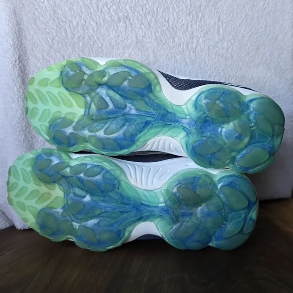 Reebok DMX 10 Infinity Blue and GreenReebok Men's Shoes - White, Green, and Blue