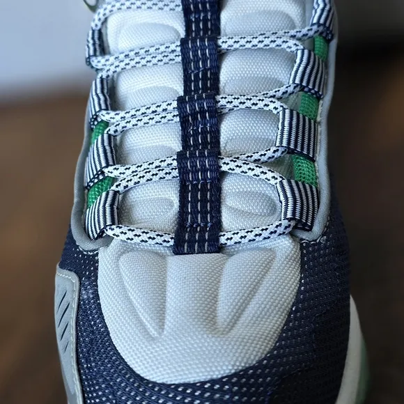 Reebok DMX 10 Infinity Blue and GreenReebok Men's Shoes - White, Green, and Blue