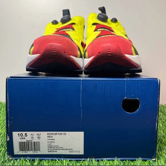 Reebok InstaPump Fury OG Retro 2019 Citron Yellow Red