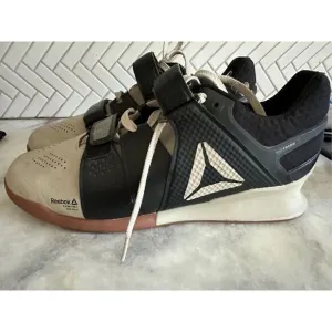 Reebok Legacy Lifter White Black size 12.