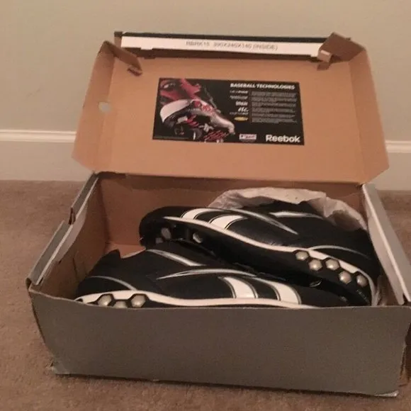 REEBOK Men's Baseball Softball Cleats High &amp; Low Hexmetal Sports Shoes Sz 15