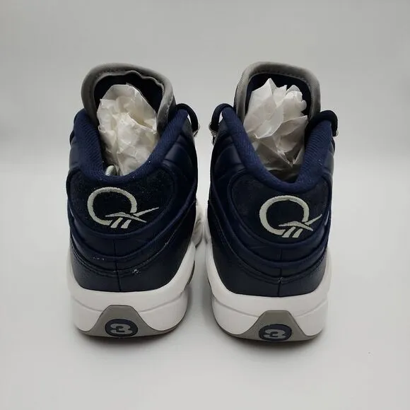 Reebok Question Mid‎ Retro Georgetown Iverson GS Size 5.5 FX1074 90s HOYAS Kids