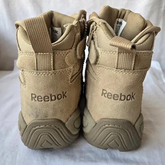 Reebok Rapid Response Mens Tactical 6'' Composite Toe Work Boots Tan Size 9 Wide
