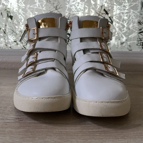 Retro J75 by JUMP Zealot White Chunky Running Sneakers Shoes High Tops 10