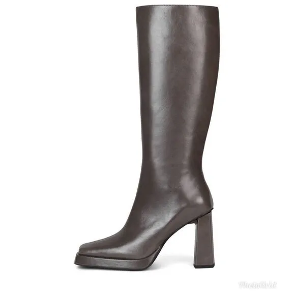 Revolve Jeffrey Campbell Maximal-2 Gray Knee High Boots