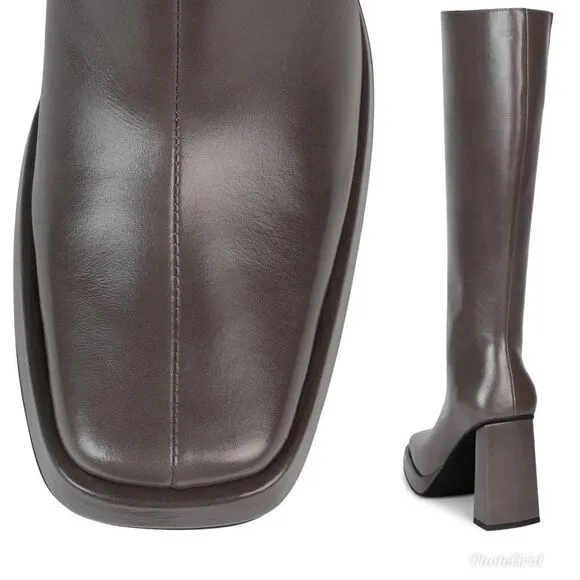 Revolve Jeffrey Campbell Maximal-2 Gray Knee High Boots