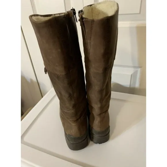 RIEKER Size 8.5,‎ Eur 39 Woman’s Brown Suede Boots Zip