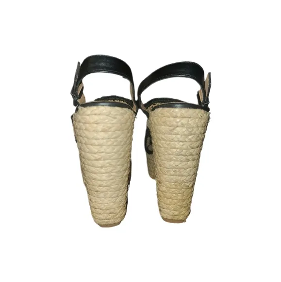 ROBERT CLERGERIE | Drastic Woven Raffia Wedge Sandals in Size EU 39.5 / US 9