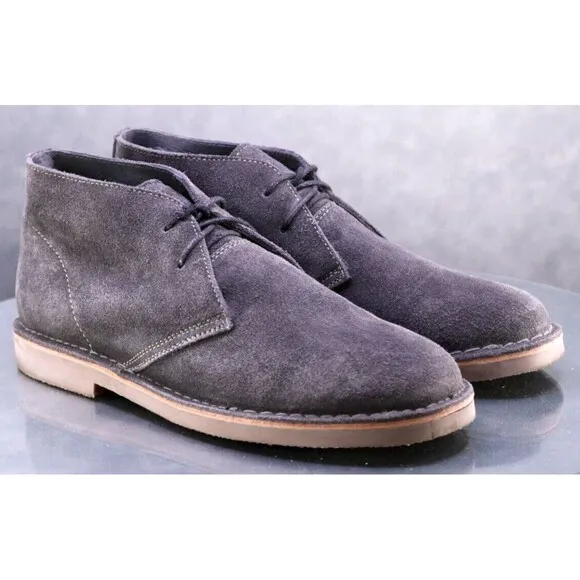 Robert Wayne Blake Men's Chukka Boots Size 11 Suede Gray