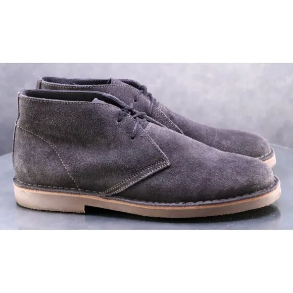 Robert Wayne Blake Men's Chukka Boots Size 11 Suede Gray