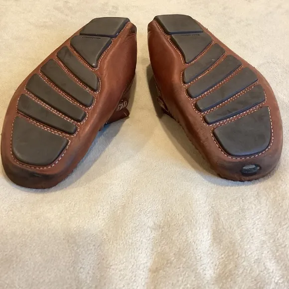 Robert Zur Brown Leather Driving Loafer Slip-On Shoes Amazonas Sz. 11.5 M