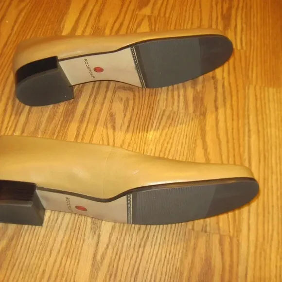 ROCKPORT Camel Leather Slip On Shoes Size 9N
