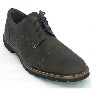 Rockport Mens Channor Oxford H79454 Brown Oiled Leather Shoes Size US 10M EUC