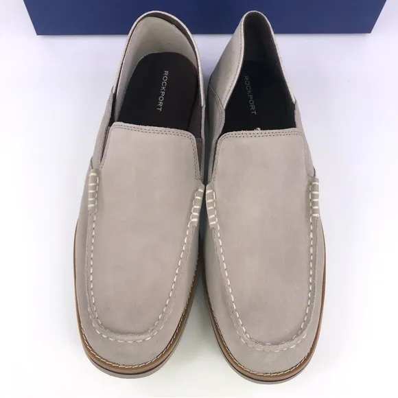 ROCKPORT Men's Tucker Venetian Slip On Loafers Shoes Stone  $115 New