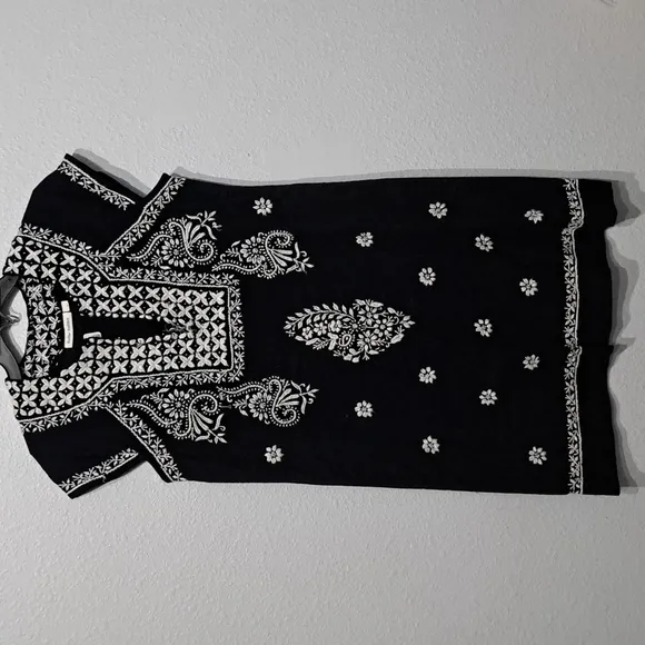Roller Rabbit Faith Navy Embroidered Cotton Dress