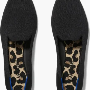 Rothy's Black Flats with Stylish Animal Print