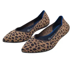 Rothys Flats Leopard Print Point Toe Slip On Shoes Womens 6.5