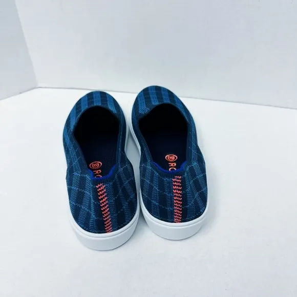 Rothy’s - RARE Indigo Gingham Slip On Shoes