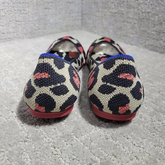 Rothys The Flat Women's Size 8 US Red Cat Retired Round Toe Slip on Shoes
