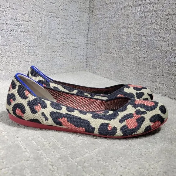 Rothys The Flat Women's Size 8 US Red Cat Retired Round Toe Slip on Shoes