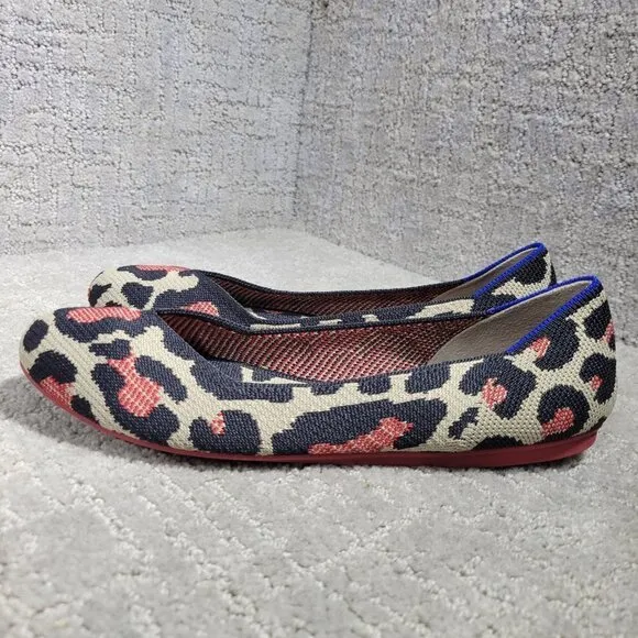 Rothys The Flat Women's Size 8 US Red Cat Retired Round Toe Slip on Shoes