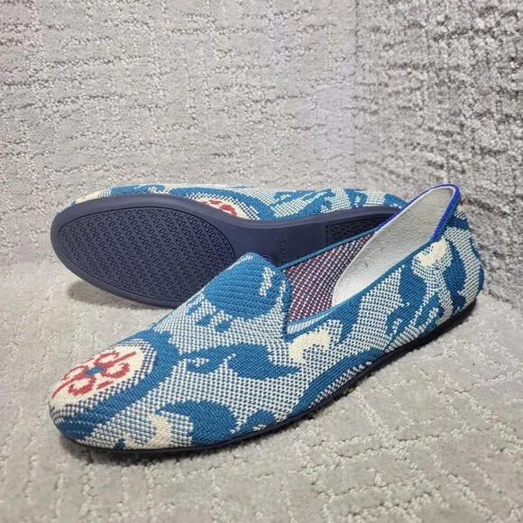 Rothys The Loafer Womens Size 8 US Moroccan Teal Round Toe Slip on Shoes Retired