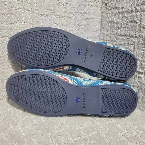 Rothys The Loafer Womens Size 8 US Moroccan Teal Round Toe Slip on Shoes Retired
