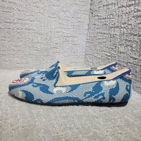 Rothys The Loafer Womens Size 8 US Moroccan Teal Round Toe Slip on Shoes Retired