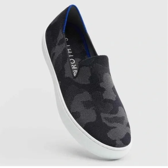 Rothy's The Original Slip On Sneaker in Grey Camo size 8.5