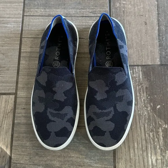 Rothy's The Original Slip On Sneaker in Grey Camo size 8.5