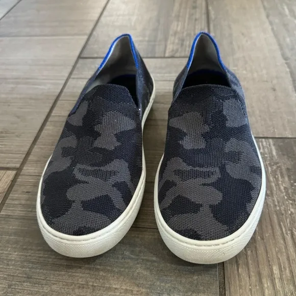 Rothy's The Original Slip On Sneaker in Grey Camo size 8.5